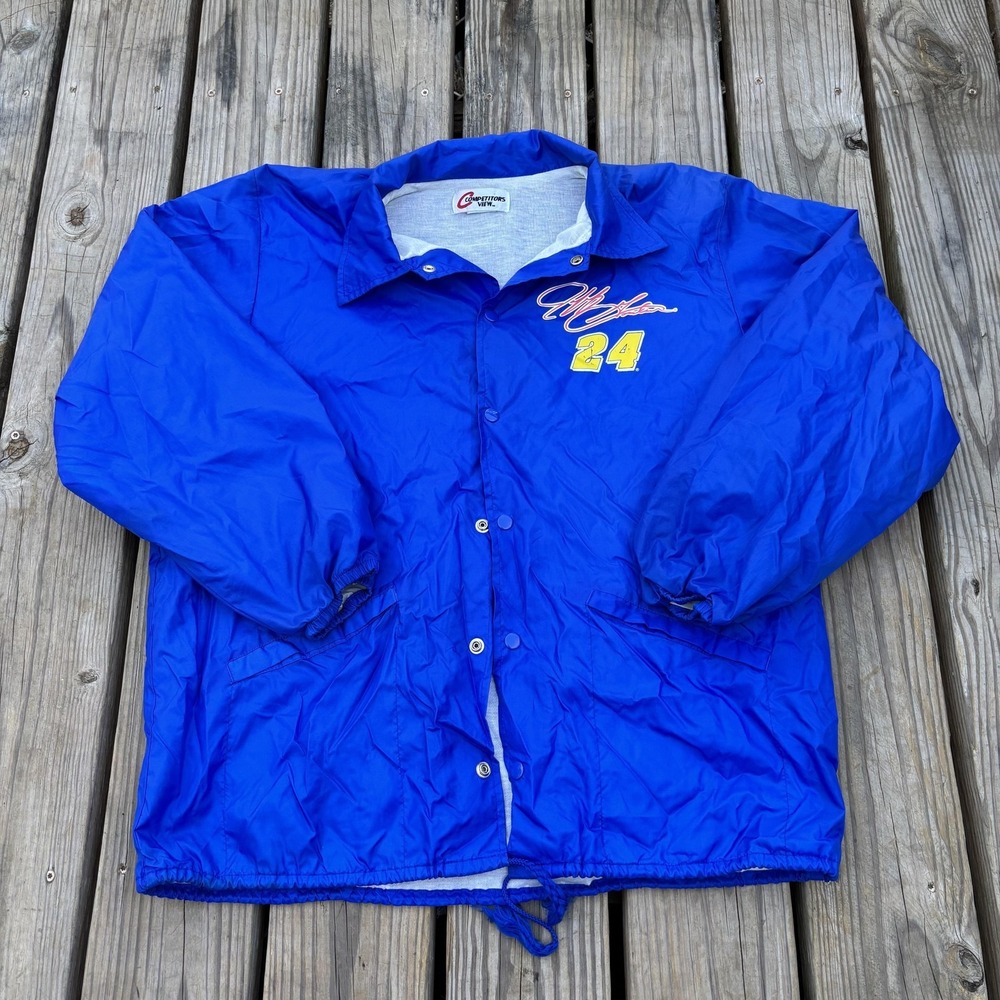 Jeff Gordon Jacket Mens XL Blue NASCAR Auto Racing Competitors View Hendrick 24 - Picture 3 of 7